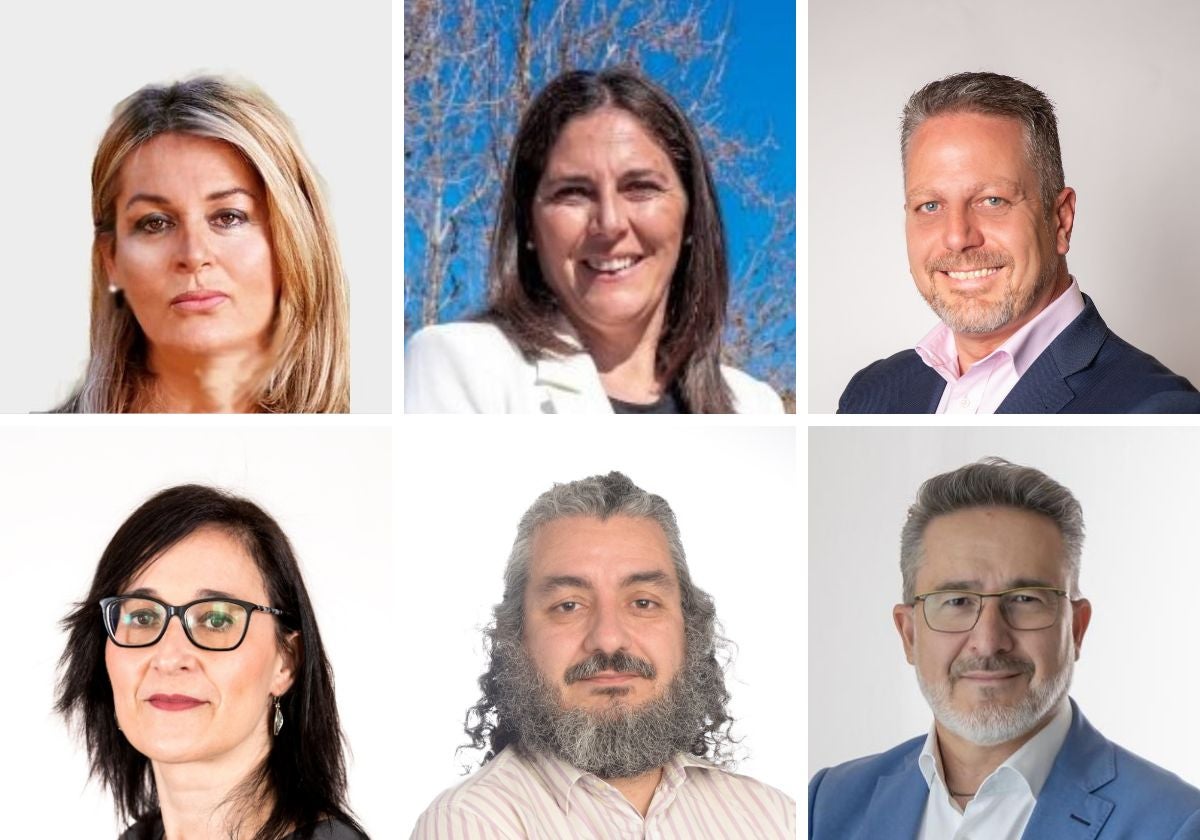 Ángeles Herrera, Yolanda Fernández, Francisco Javier Álvarez, Jennifer García, Mariano Martín y Antonio Díaz.