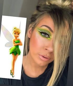 Imagen secundaria 2 - Maquillaje de Paola de Jasmin, La Sirenita y Campanilla.