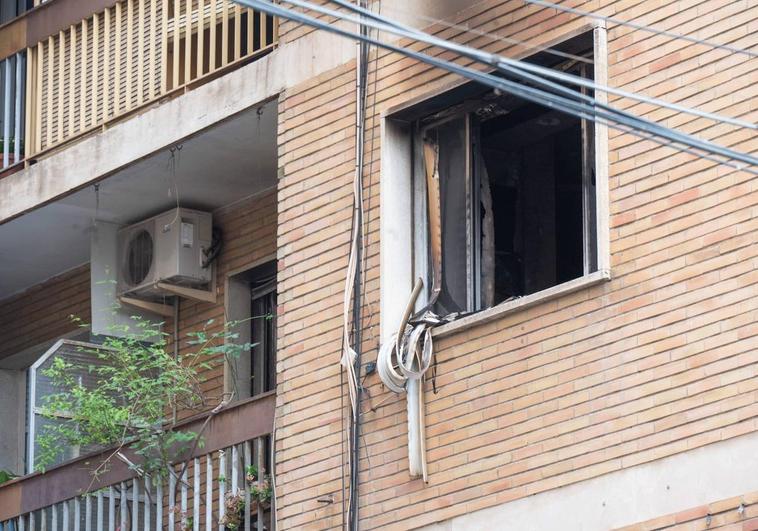 Imagen de la vivienda siniestrada donde vivía este hombre.