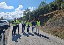 Carretera que une Martos con la Carrasca