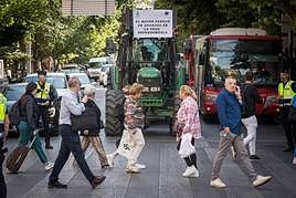 La tractorada del pasado viernes 19 de mayo en la capital granadina.