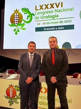 Juan Moreno y José Manuel Cózar, presidentes del congreso.