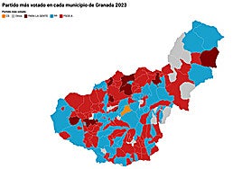 Un momento de la votación de las elecciones muncipales.