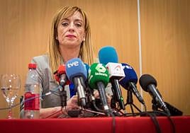 Berta Linares en su comparecencia de este miércoles.