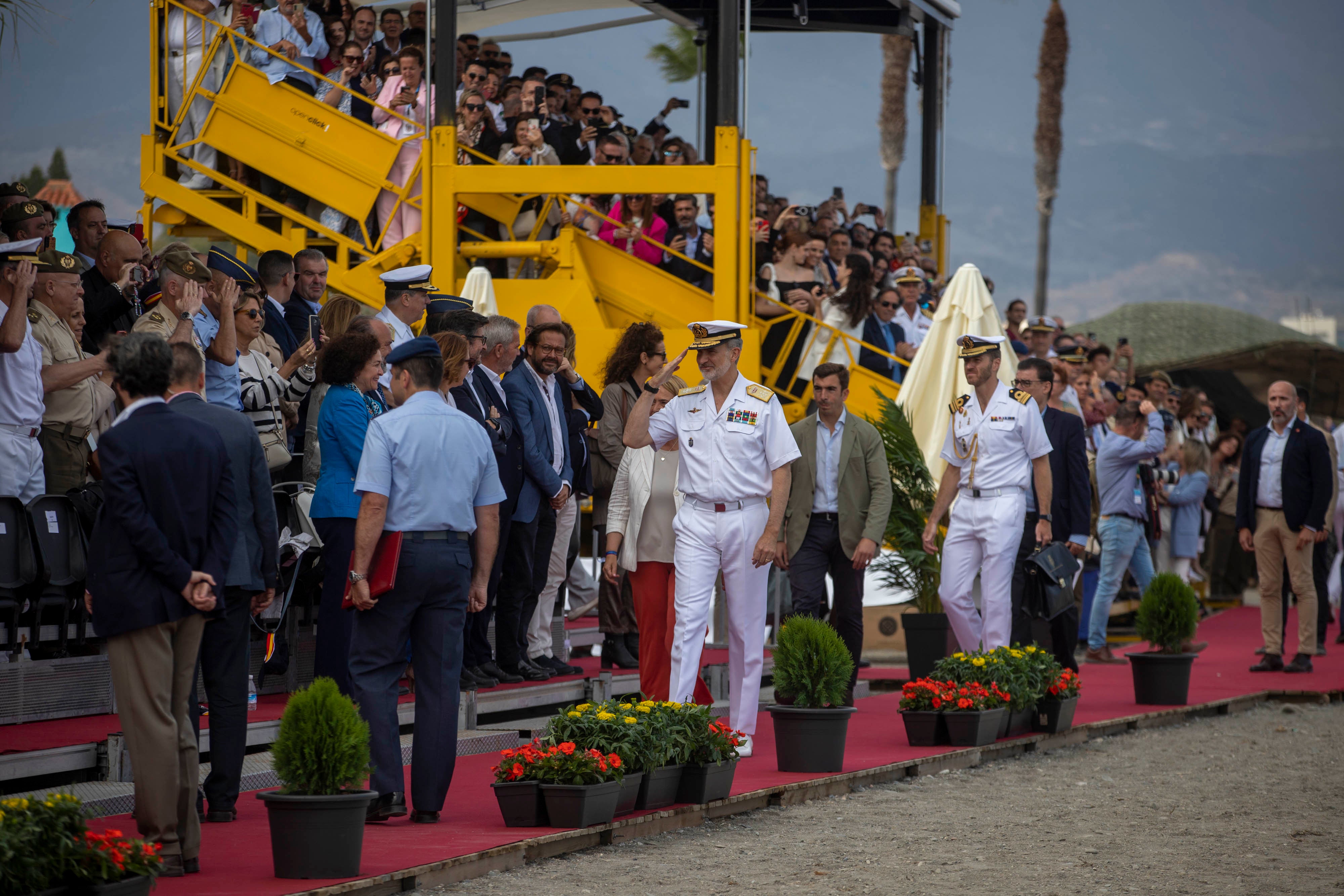 Las imágenes de la Armada en Motril con la presencia de Rey Felipe VI