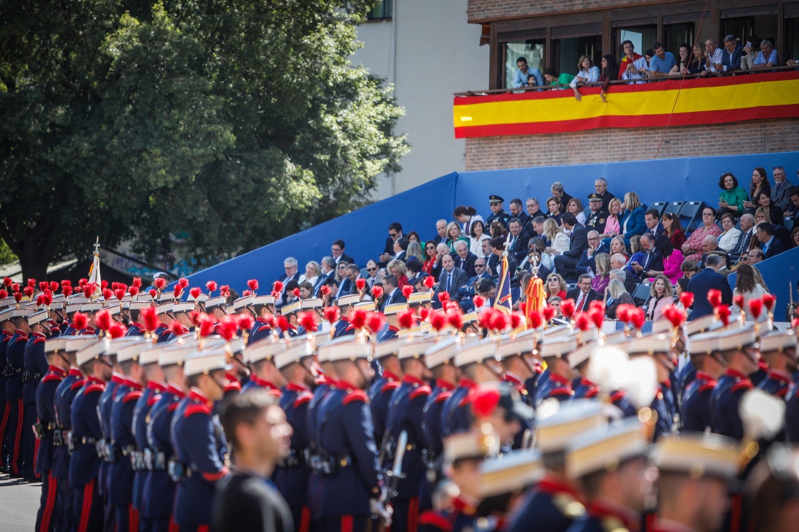 Las imágenes del desfile de las Fuerzas Armadas desde dentro y a vista de pájaro