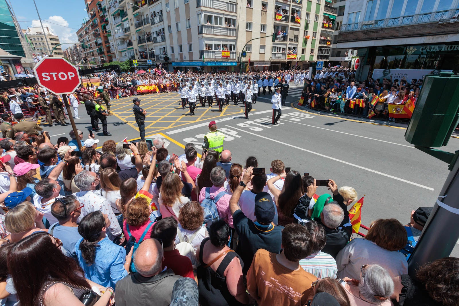 Las imágenes de los granadinos disfrutando del desfile de las Fuerzas Armadas