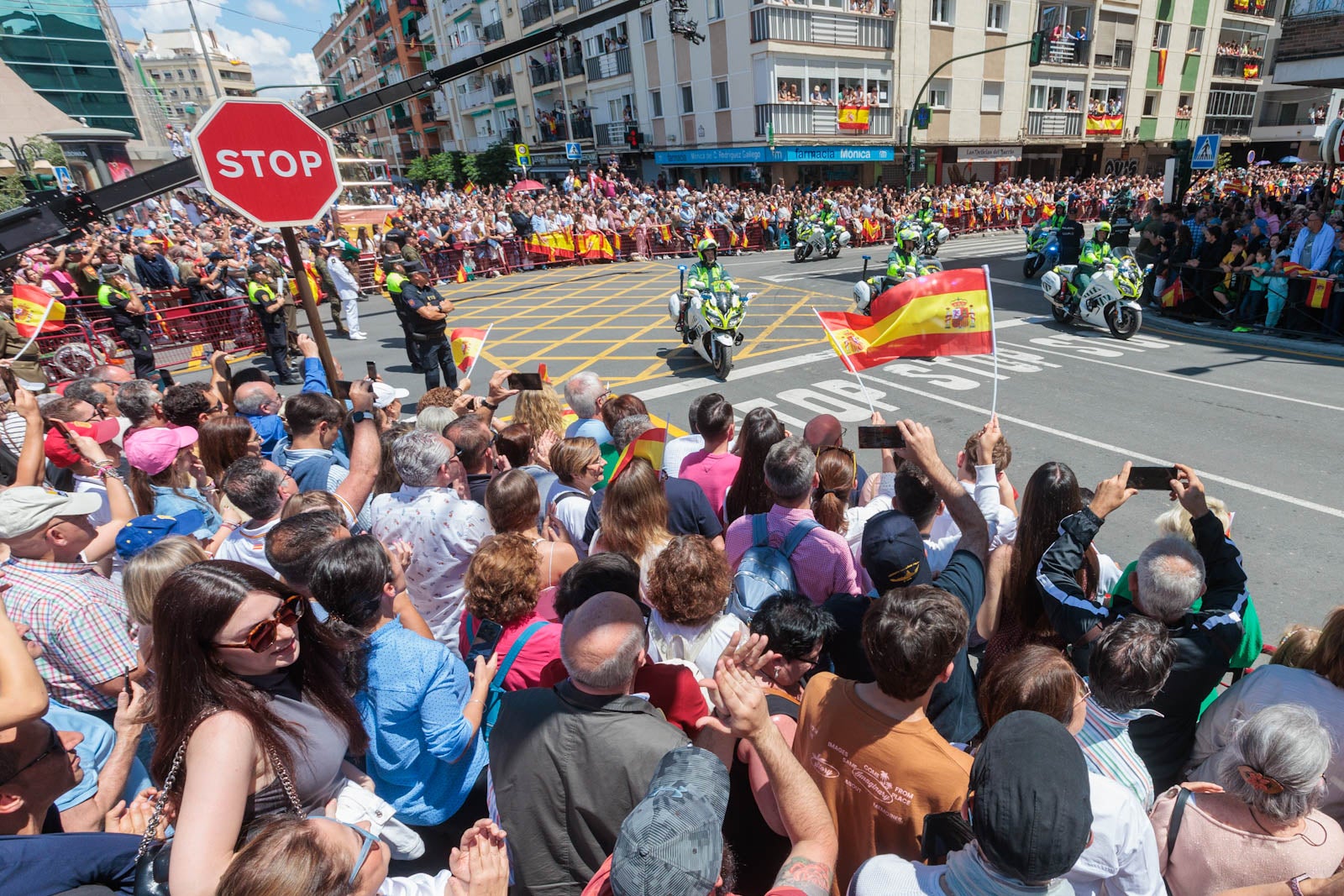 Las imágenes de los granadinos disfrutando del desfile de las Fuerzas Armadas