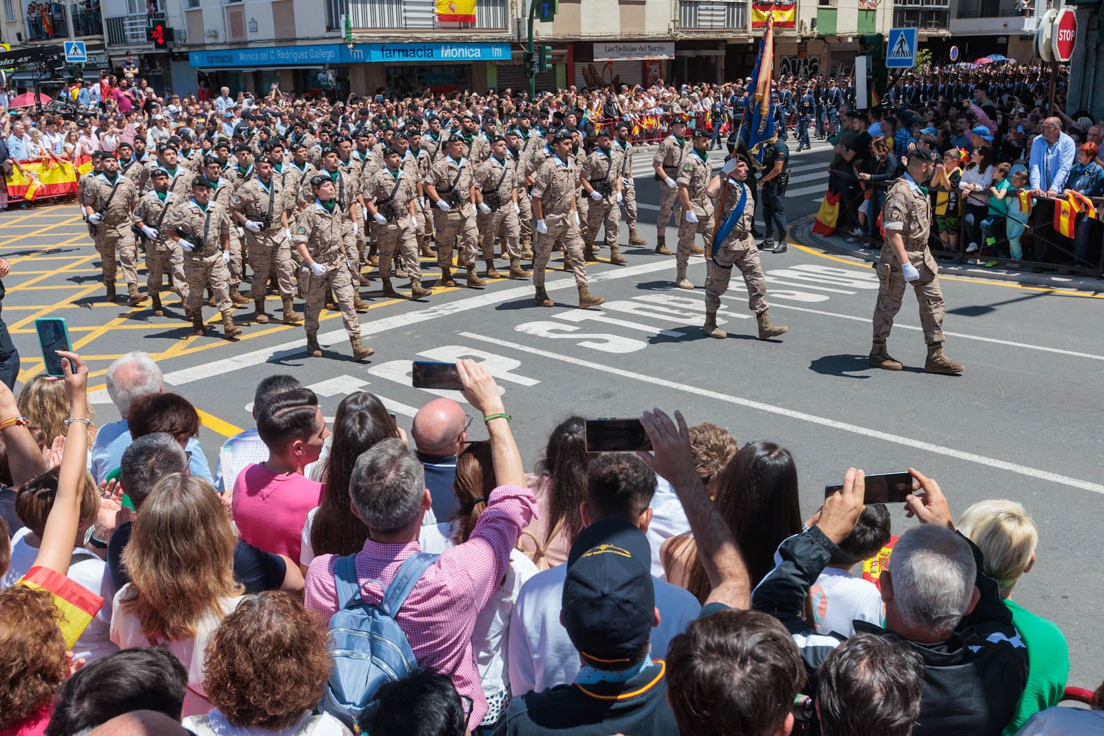 Las imágenes de los granadinos disfrutando del desfile de las Fuerzas Armadas