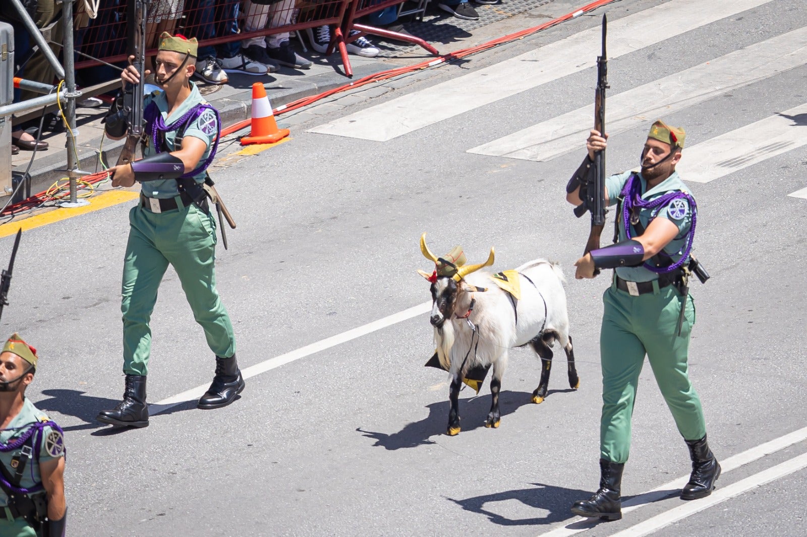 Las imágenes del desfile de las Fuerzas Armadas desde dentro y a vista de pájaro