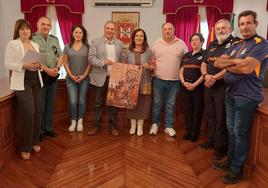 Participantes en la Junta Local de Seguridad del municipio.