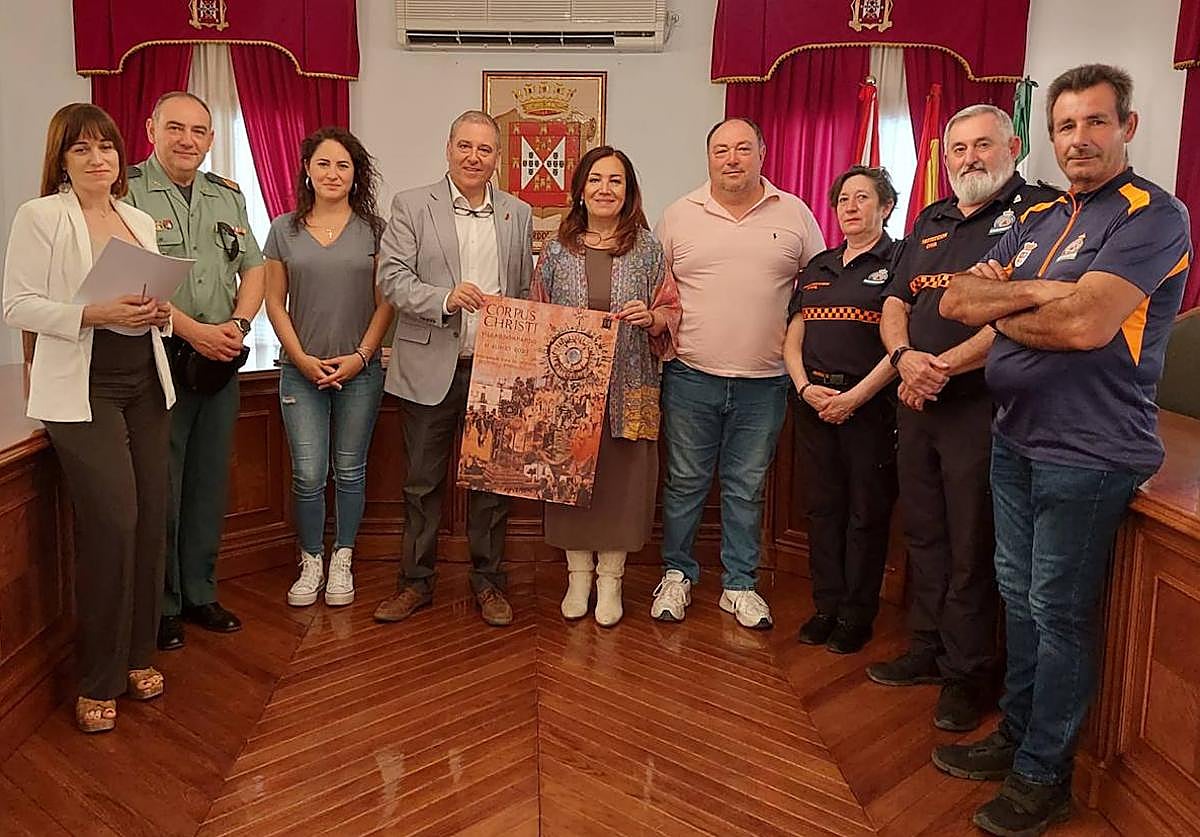 Participantes en la Junta Local de Seguridad del municipio.