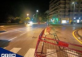 Desmontaje de las vallas en la Glorieta de Eisntein