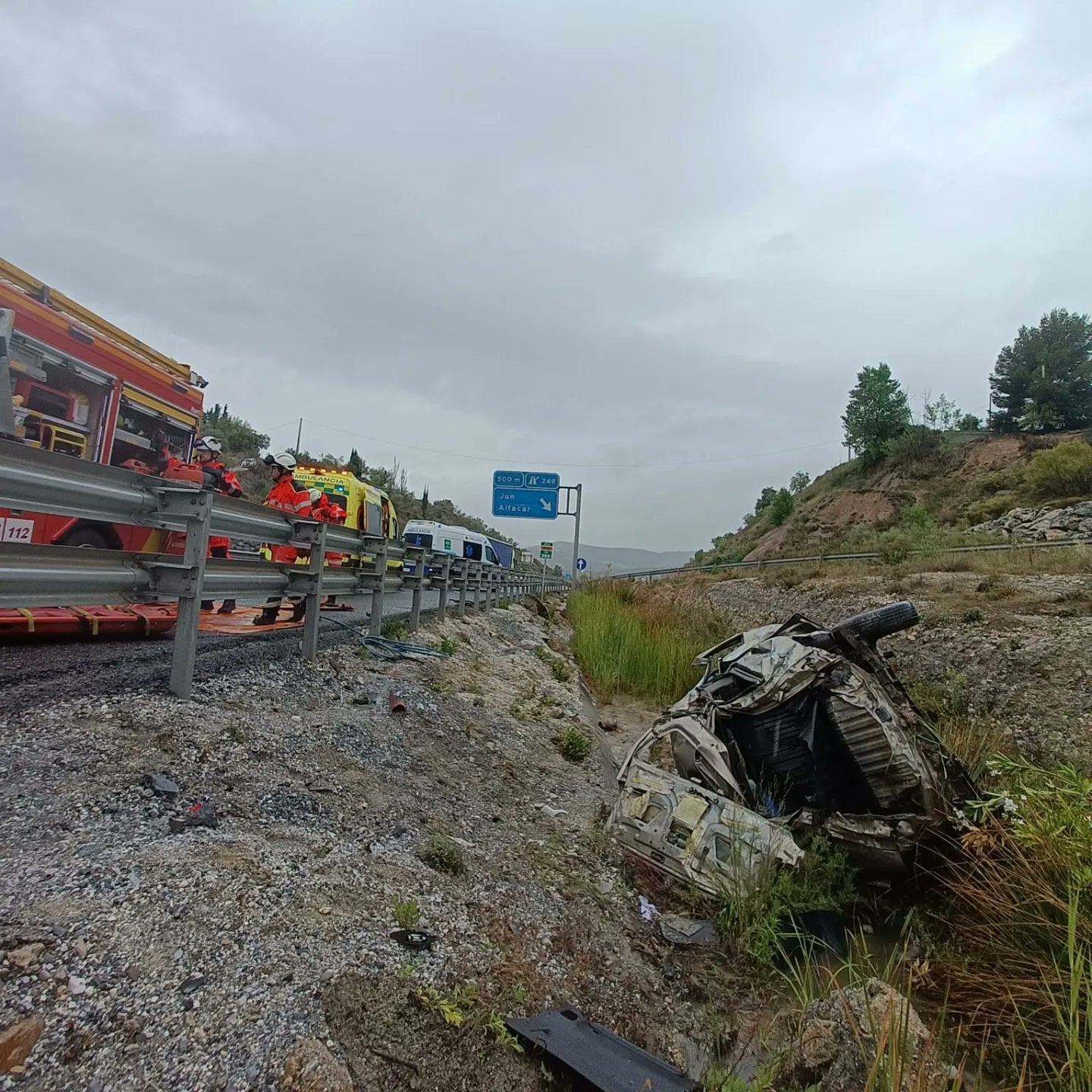 Estado en el que ha quedado en coche tras el accidente.