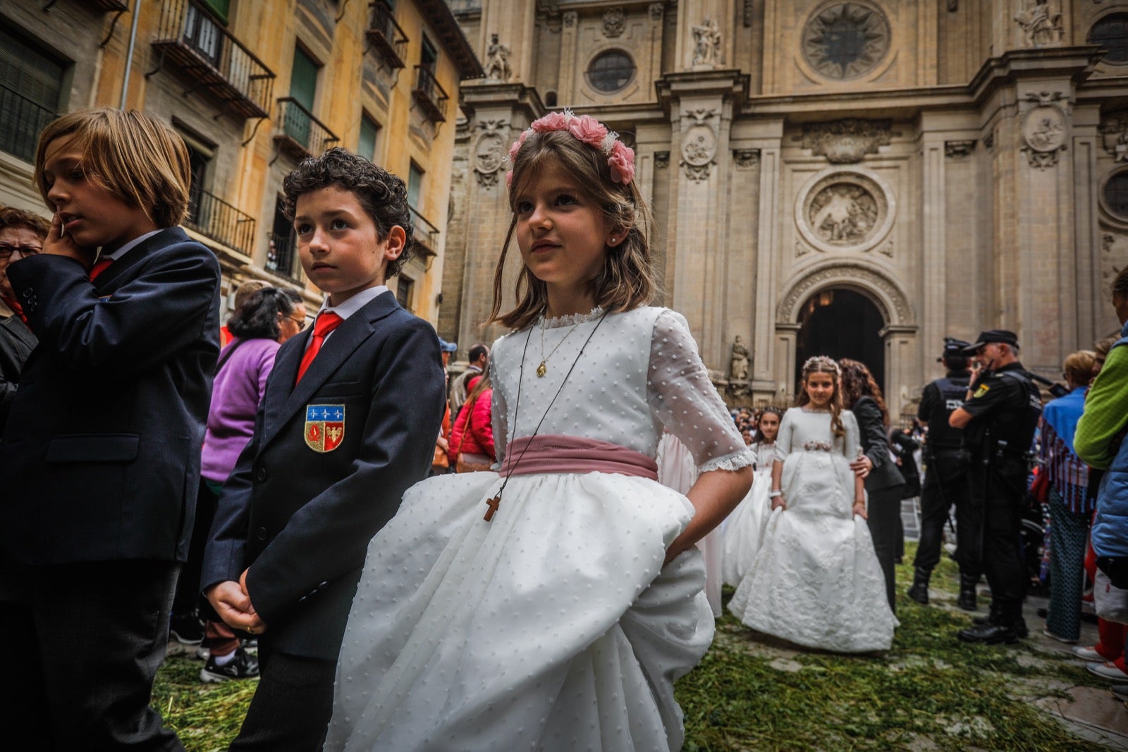 Las imágenes de la procesión del Corpus y la Tarasca por las calles de Granada