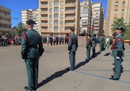 Acto celebrado en el patio de armas de la Comandancia de Almería.