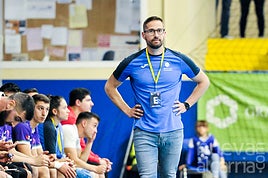 El técnico almeriense, en el último encuentro de Liga.