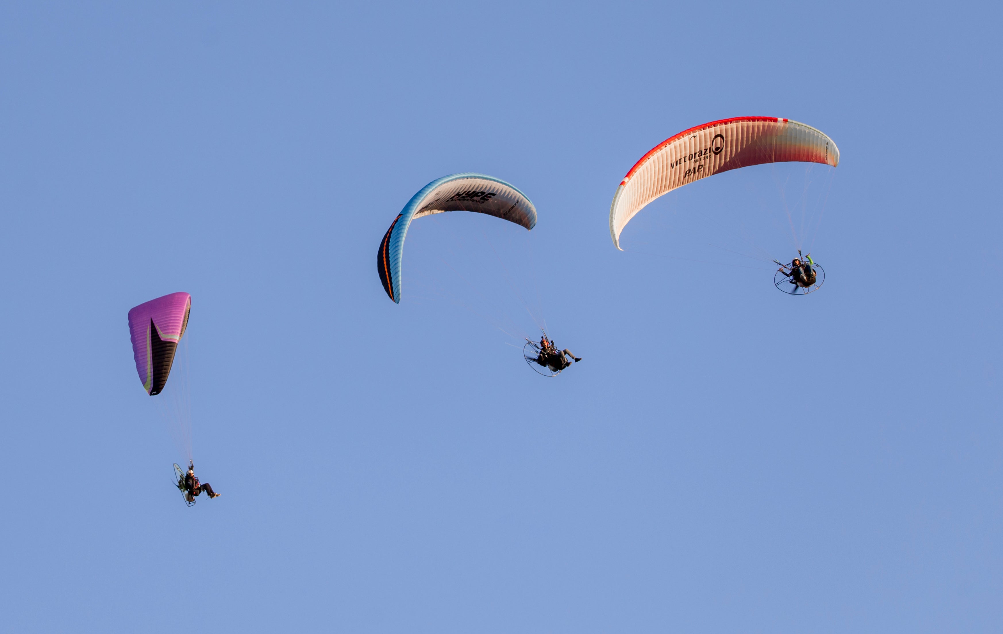 Vuelo de paramotor en el FIA.