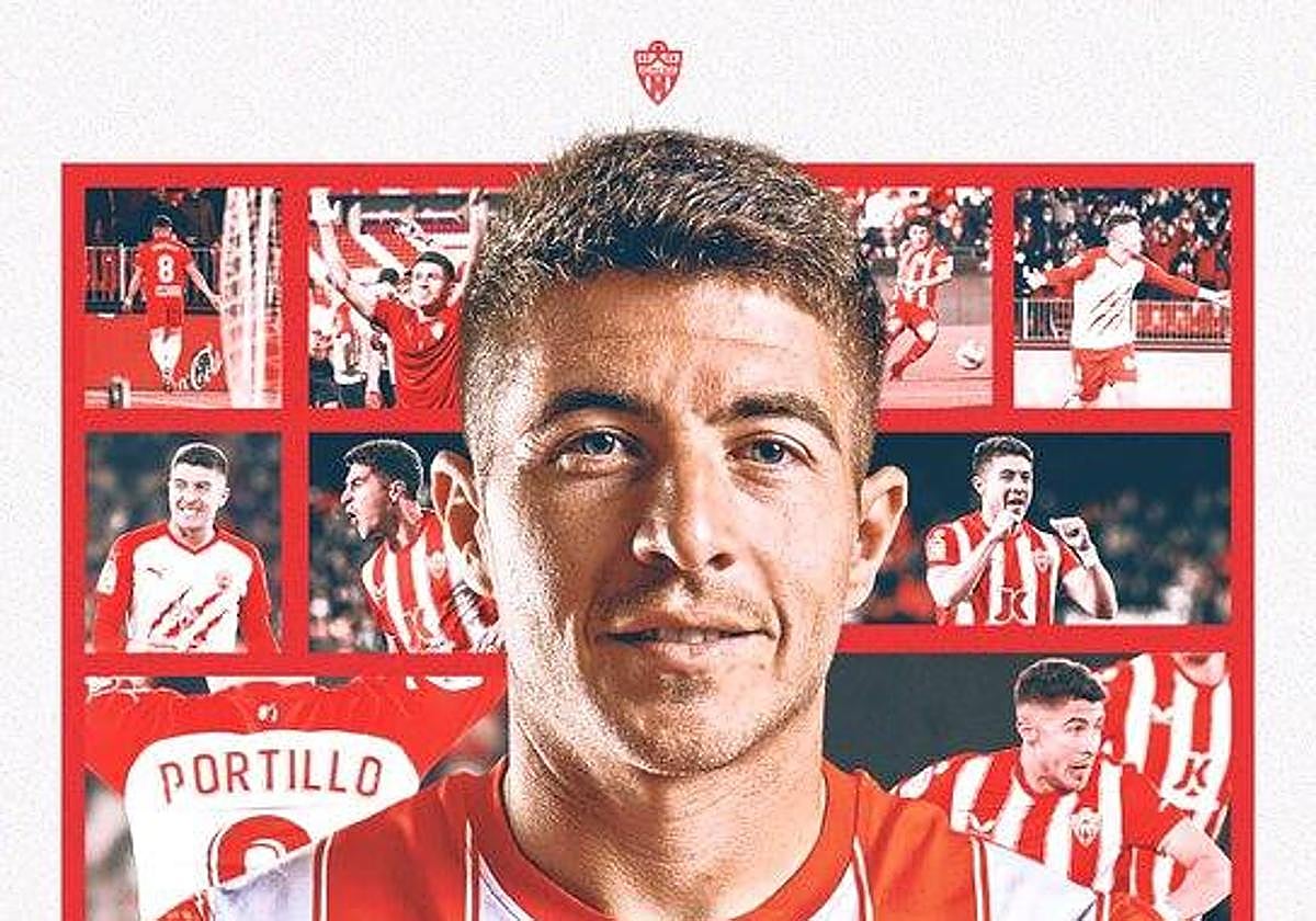 El Almería anuncia la salida de Portillo.