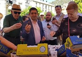 Brevas de Jimena en la iniciativa promocional de la Diputación que incluía tambien las cerezas de Torres.