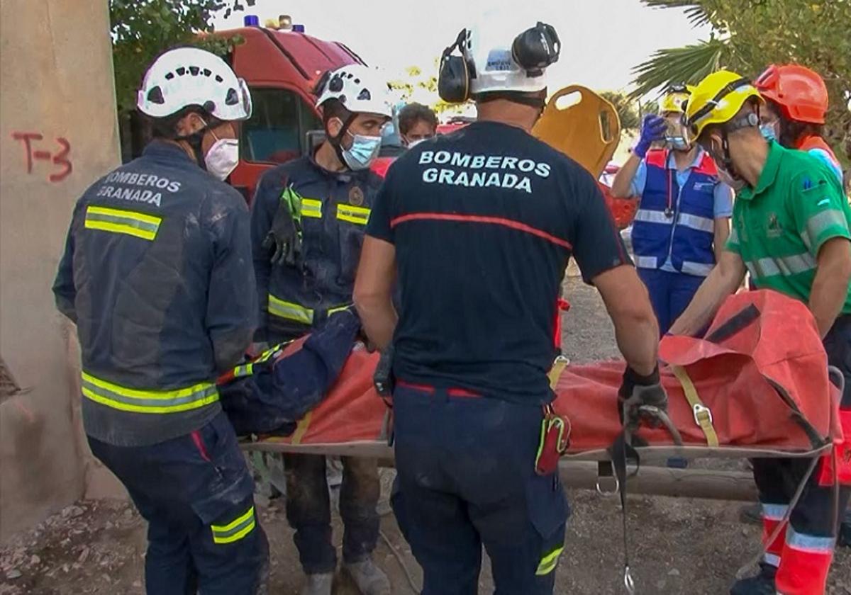 Imagen de archivo de un rescate de los bomberos.