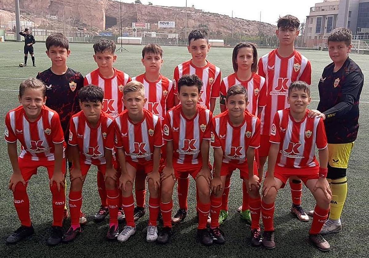El equipo alevín de la UD Almería está en Villarreal para disputar la Liga Promises.