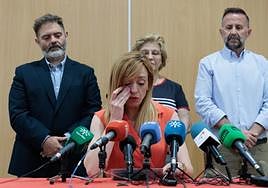 Berta Linares en su comparecencia de este viernes.