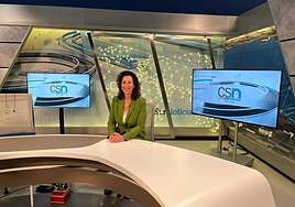 María del Mar Vazquez, en el plató de Canal Sur.