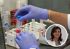 Un laboratorio de la UGR, con la investigadora Teresa Nestares.