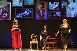 Momento del montaje 'Lisístrata Montoya', por Gitanas a escena