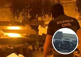 Operación de la Guardia Civil en Las Gabias.