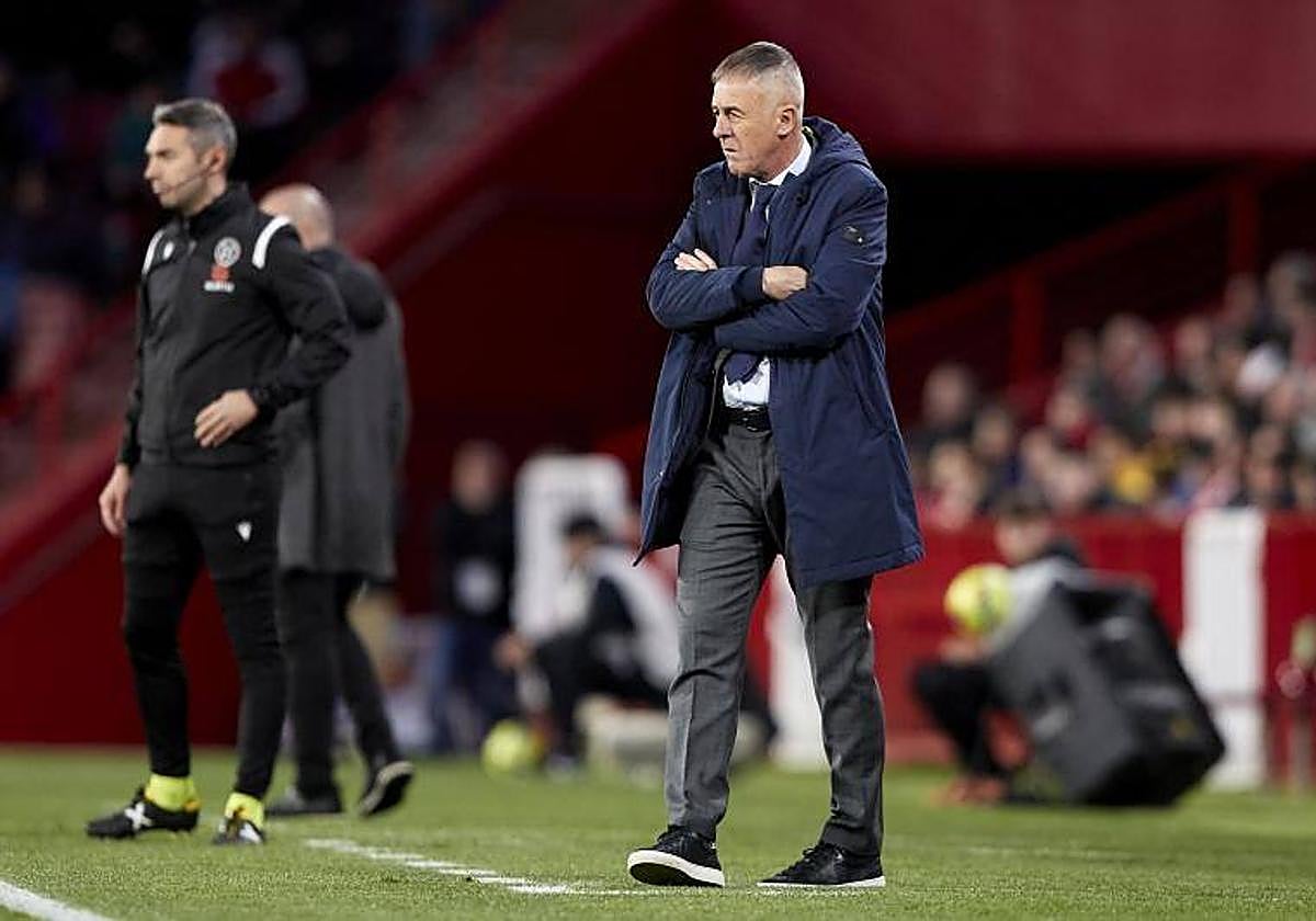 Lucas Alcaraz, en el partido que le enfrentó al Granada esta pasada temporada.