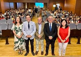 Catalina Madueño, Agustín González, Jerónimo Verán, Jesús Estrella y Paqui Medina.