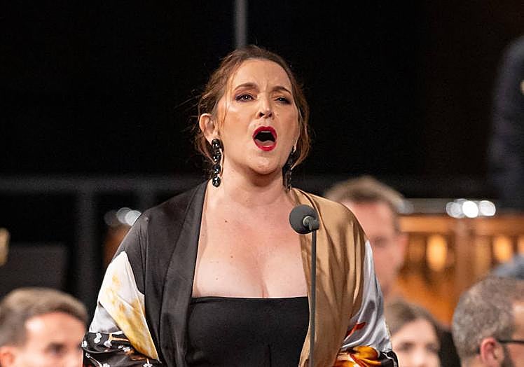 La granadina María José Moreno, en un momento de su actuación.