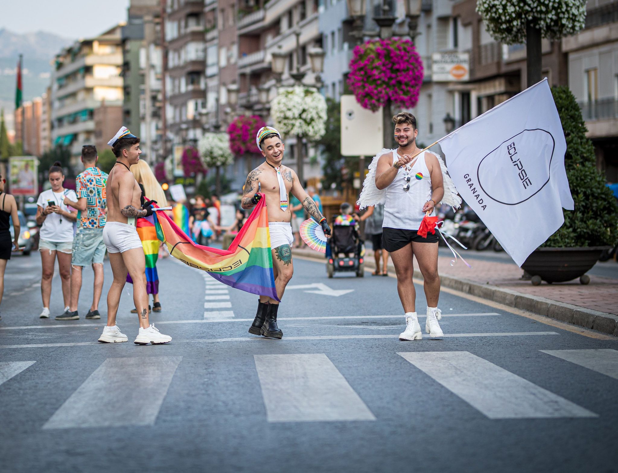 La manifestación del orgullo LGTBI de Granada, en imágenes