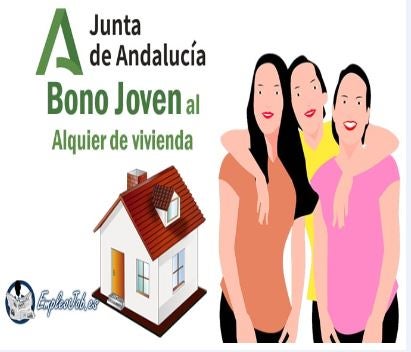 Publicidad del bono joven para alquiler de vivienda de la Junta de Andalucía.
