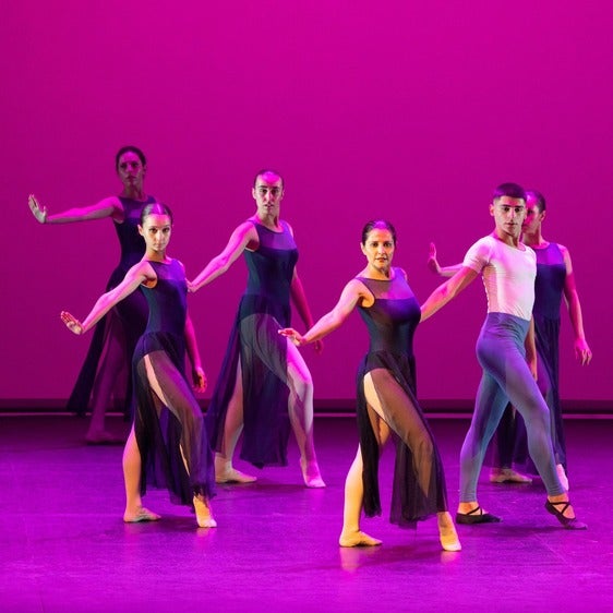 Varios bailarines ejecutan sus respectivos pasos durante el festival de ballet clásico de la pasada edición.