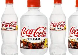 Así es la nueva Coca-Cola transparente: sin azúcares ni colorantes.