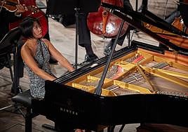Yuja Wang, en un momento de su interpretación.