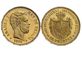 Así es la monedas de 25 pesetas más cara de la historia.