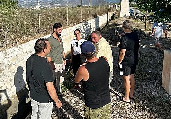 Jacobo Robatto en un encuentro con agricultores de Las Gabias