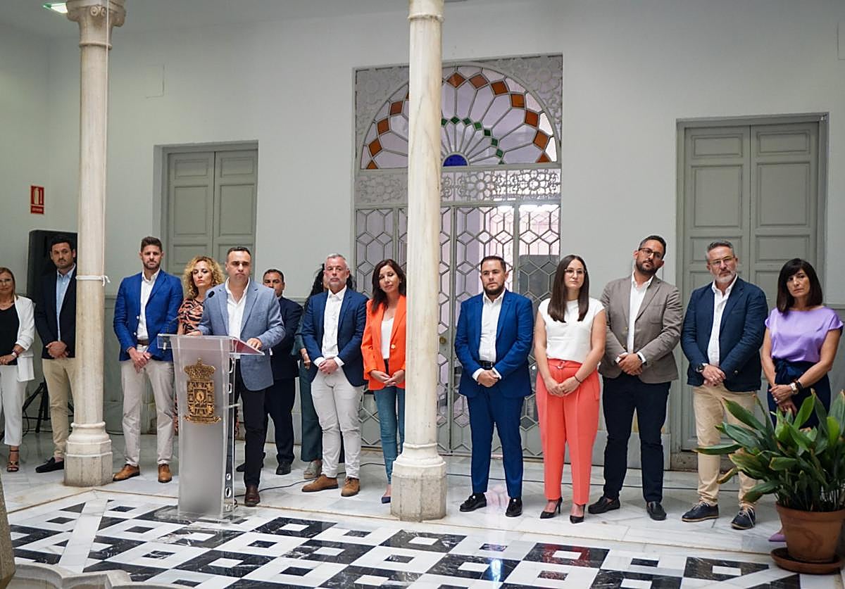 El presidente de la Diputación, Francisco Rodríguez, ha presentado este lunes la estructura de este gobierno.