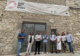 Concejales socialistas, en la reciente protesta por la paralización de la DUSI.