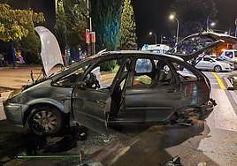 Estado de los vehículos tras el accidente