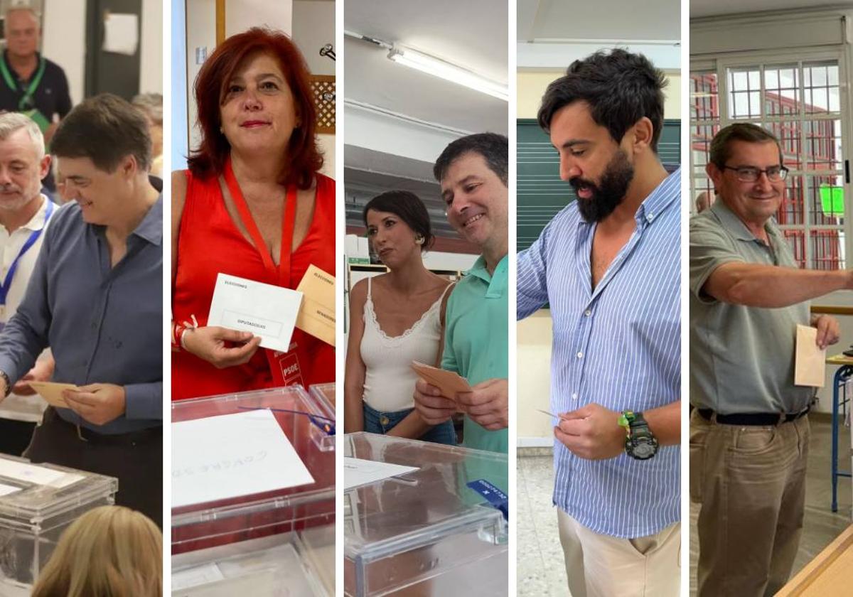 Los candidatos al Congreso por el PSOE, PP, Sumar y VOX en Granada.