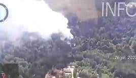 Zona afectada por el incendio.