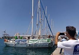 El velero de Ecologistas en Acción llega a las playas de Granada para cuidarlas