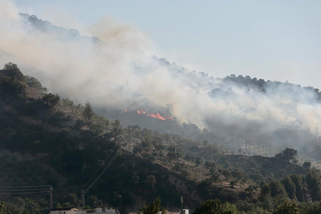 Las imágenes del incendio en Pinos Genil