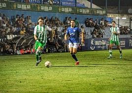 Un momento del amistoso entre Linares y Betis Deportivo