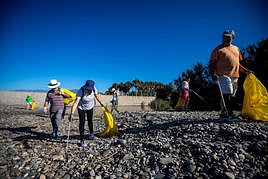 Limpieza del Guadafeo por parte de voluntarios.